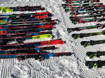 Race skis that meet the USSA ski length regulations
