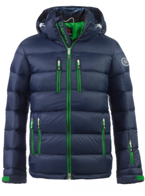 Youth Classic Down Packet - Midnight/Lime, Small on Arctica