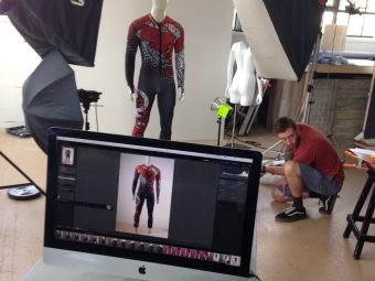 Behind the scenes at a product photo shoot for Arctica.
